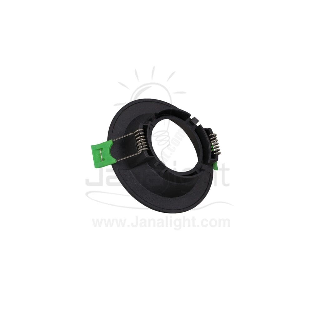 سبوت لايت فارغ ثابت غويط مدور بلاستك رمادي جنى لايت JN401 single round grey Spotlight frame